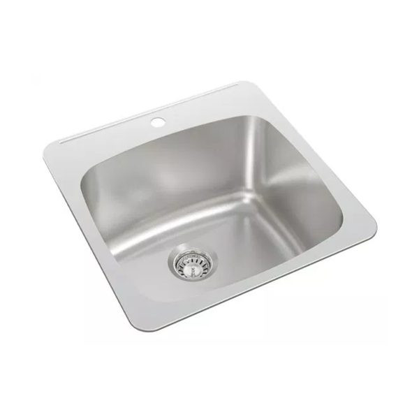 Single Sink No Ledge Center Drain 201CDWL-1