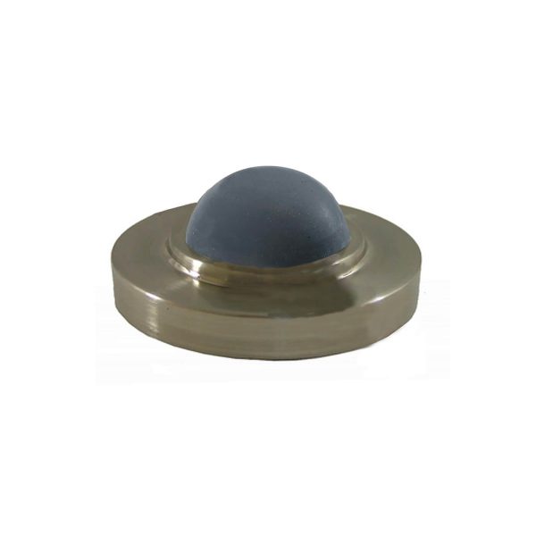 Convex Wall Stop Rubber Bumper Satin Nickel 70-4031