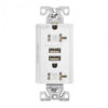 Receptacle Duplex Combination USB Charger 50-TR7746W