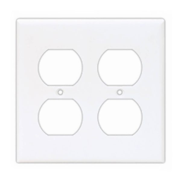 Wall Plate Duplex 2 gang 50-2006W