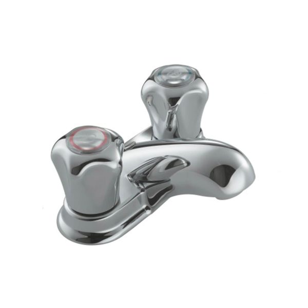 Moen II Chrome Two-Handle Low Arc Bathroom Faucet 24-74978