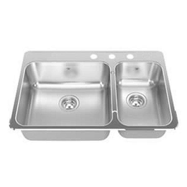 S / S Sink & 1/2 With Ledge and Retro Drain 24-3068