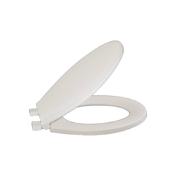 Slow Close Plastic Seat Round White 14-3700SC