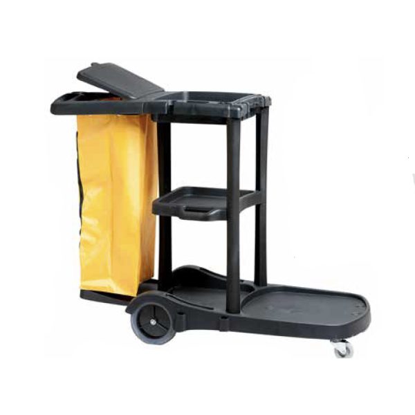 Janitorial Cart with Nylon Zip Bag W174GS