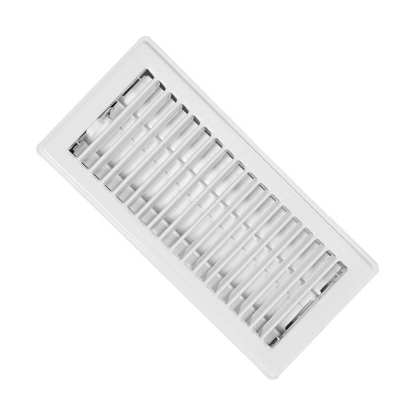 White Floor Register 4" x 10" LE155W410