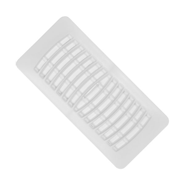 White Floor Register Plastic 3" x 10" 76-PL310-WH