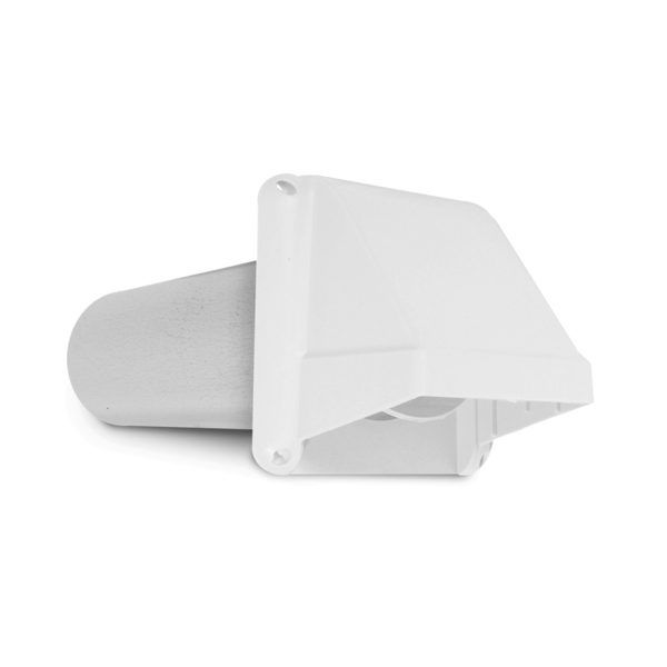White Vent Hood Plastic 4" 76-0010