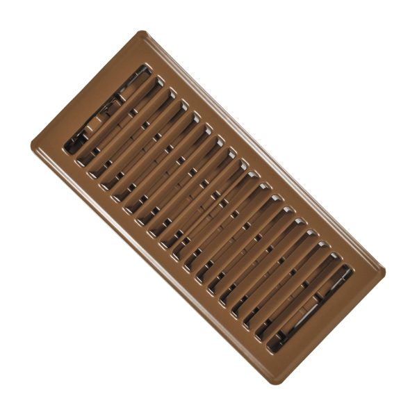 Brown Floor Register Metal 4" x 10" 76-8400